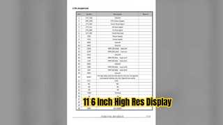 11 6 นิ้ว IPS จอแสดงผล TFT โมดูล 140x1920 อินเทอร์เฟซ MIPI