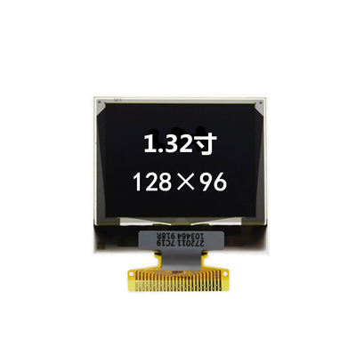 1.32 Inch Pmoled Display,  128x96 Resolution,  25 Pins 3/4 Spi I2c Interface,  White Blue Oled Display