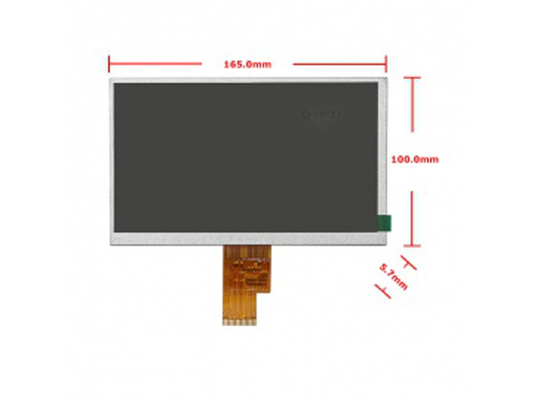 7 Inch TFT LCD Display 1024x600 Resolution 1150c/d Sunlight Readable 40 Pins LVDS