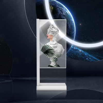 55-inch OLED transparent screen-Floor-standing L-style  1920*1080 Resolution 600 Nits   Oled Transparent Oled Panel