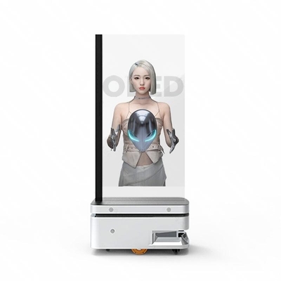 55 inch Mobile AI digital human transparent screen 1920*1080 Resolution 400 Nits   Oled Transparent Oled Panel
