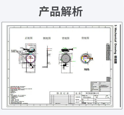 1.43 Inch Round AMOLED Display Module with 700nit Brightness and 466x466 Resolution