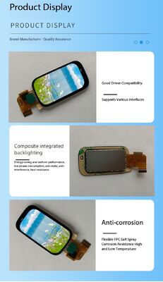1.45 Inch IPS TFT Color Display Module with TP 172(RGB)x320 Resolution MCU Interface ST7789V3 All View 470nits 2LEDS