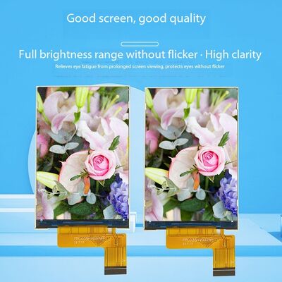 3.5 Inch IPS TFT Color Display Module with MCU 8bit Interface All View Angle and ST7796U Driving IC for Industrial Applications
