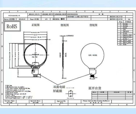 1.6 Inch Round TFT Display with MIPI/QSPI Interface and 400(RGB)X400 Resolution Circular TFT LCD Display