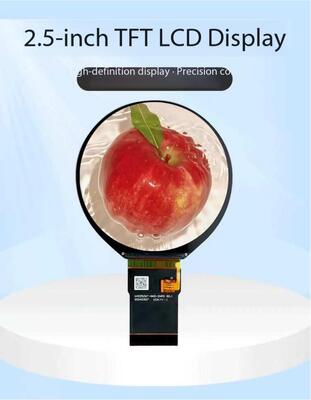 2.48 Inch Round TFT Display 500nits Brightness RGB Interface Circular TFT LCD Screen for Medical Equipment