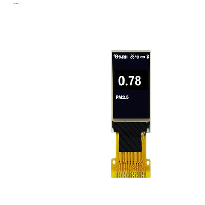 0.78 Inch PMOLED Display,  80x128 Resolution , 13 Pins 4 Wire SPI Interface,  SH1107 IC Driving