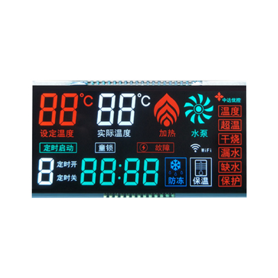 VA Segment Lcd Display Serial Parallel Interface,  54.5x83x2.34 Outline Size