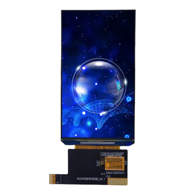 4.3 นิ้ว AMOLED โมดูลจอ 540*960 ความละเอียด MIPI ผิวหน้า 260C/D
