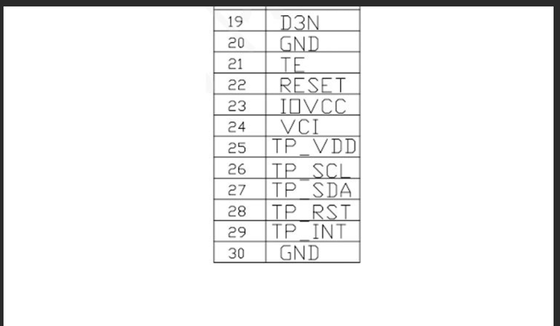 4.3 inch TFT LCD Module with 800RGBx480 Resolution and MIPI Interface Driving ICST7265 Display Colors 16.7M