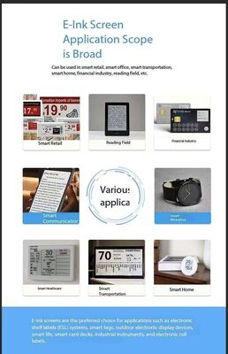 1.54 inch E-paper Display with 152x152 Resolution and 180° View Angle for Clear Visibility