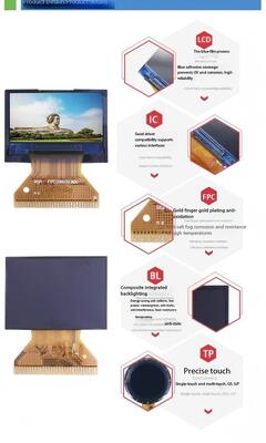 จอแสดงผลสี IPS TFT ขนาด 0.96 นิ้ว ความละเอียด 128(RGB)x64 และความสว่าง 150nits อินเทอร์เฟซ SPI 4W