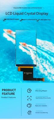 3.1 นิ้ว 480 ((RGB) x800 ความละเอียด MIPI อินเตอร์เฟซ TFT สีจอ IPS TFT จอ LCD กับ ST7701S ทั้งหมดดู 450 นิต