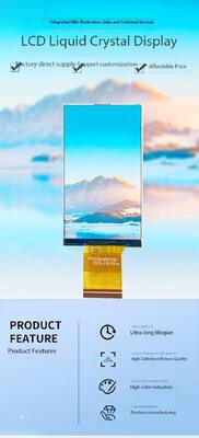 โมดูลจอแสดงผลสี IPS TFT ขนาด 3.0 นิ้ว ความละเอียด 960(RGB)x240, อินเทอร์เฟซ RGB และมุมมองกว้างทุกทิศทาง